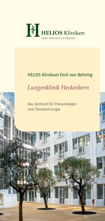 Lungenklinik Heckeshorn - HELIOS Kliniken GmbH