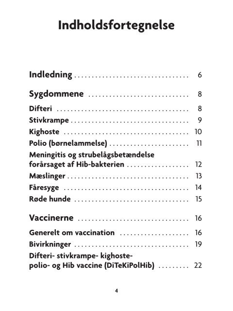 bÃƒÂ¸rnevaccinationsprogrammet i danmark - Sundhedsstyrelsen