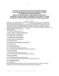 PrÃ¼fungs- und Studienordnung der UniversitÃ¤t TÃ¼bingen