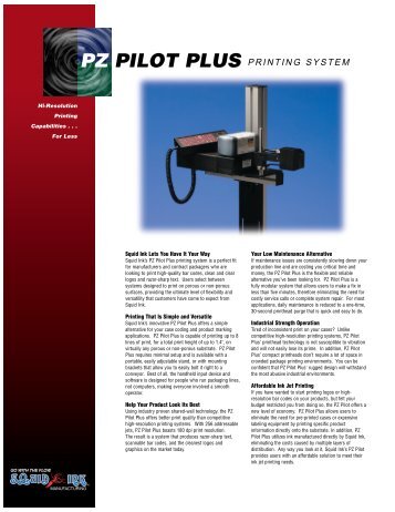 PZ Pilot Plus Printing System - Codemark Systems!