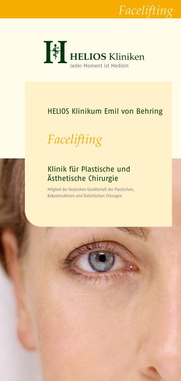 Facelifting - HELIOS Kliniken GmbH