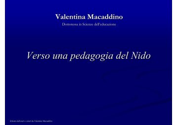 Verso una pedagogia del Nido - descrittiva