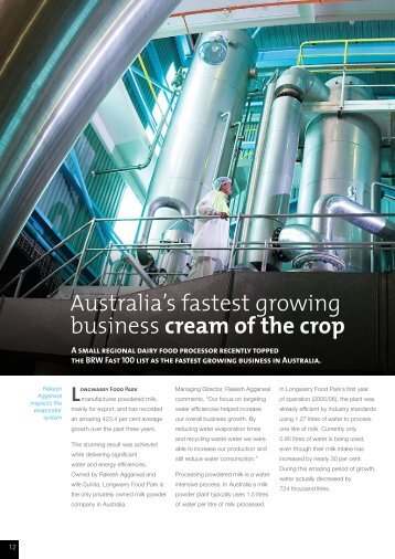 Australia's fastest growing business cream of the crop - Longwarry ...
