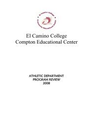 Athletics - El Camino College Compton Center