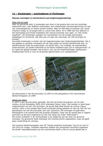 Woningbouw polder Portengen - Stichting Groene Hart