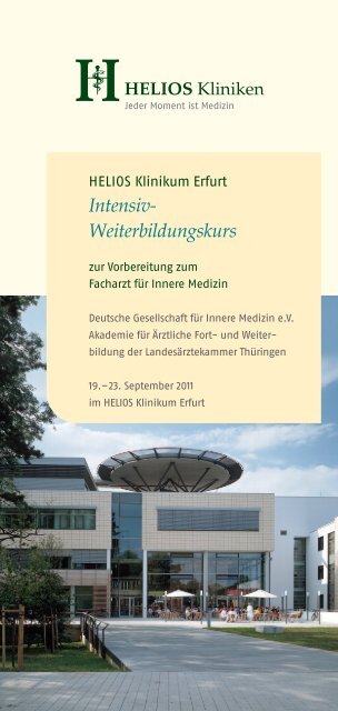Intensiv- Weiterbildungskurs - HELIOS Kliniken GmbH