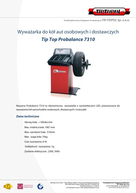 Tip Top Probalance 7310 - TIPTOPOL