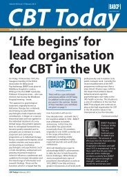 CBT Today: February 2012 - BABCP