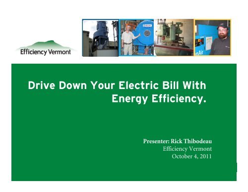 Driving Down Electricity Bill with Energy Efficiency - Northern Forest ...