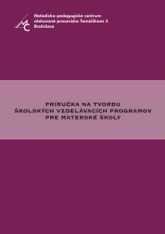 prÃ­ruÄka na tvorbu Å¡kolskÃ½ch vzdelÃ¡vacÃ­ch programov pre materskÃ© ...