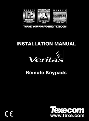 Veritas Remote Keypad - Homeguard Security Systems Ltd