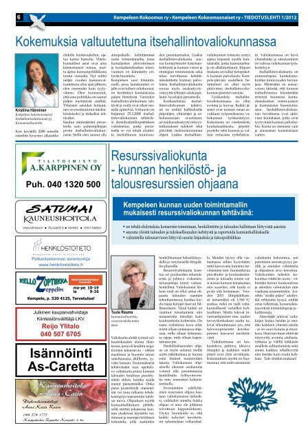 Hopealinnut toukokuu 2012.pdf - PudasjÃ¤rvi-lehti ja VKK-Media Oy