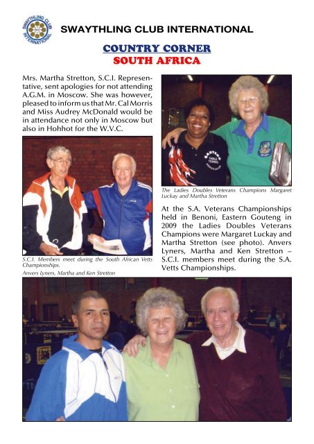 SWAYTHLING CLUB INTERNATIONAL - ITTF