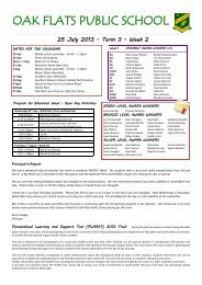 Term 3 Week 2 (pdf 774 KB) - Oak Flats Public School