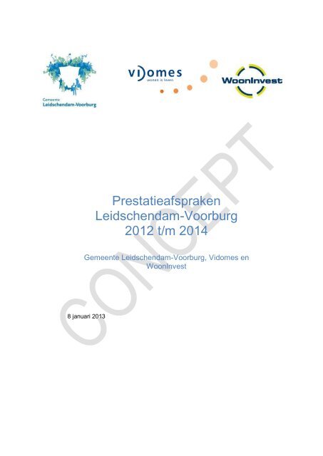 Prestatieafspraken Leidschendam-Voorburg 2012 - Vidomes