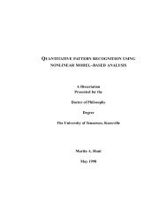 QUANTITATIVE PATTERN RECOGNITION USING NONLINEAR ...