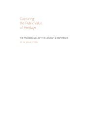 Capturing the Public Value of Heritage - HELM