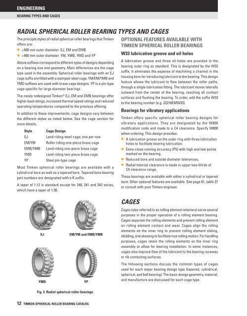 Timken Spherical Roller Bearing Catalog