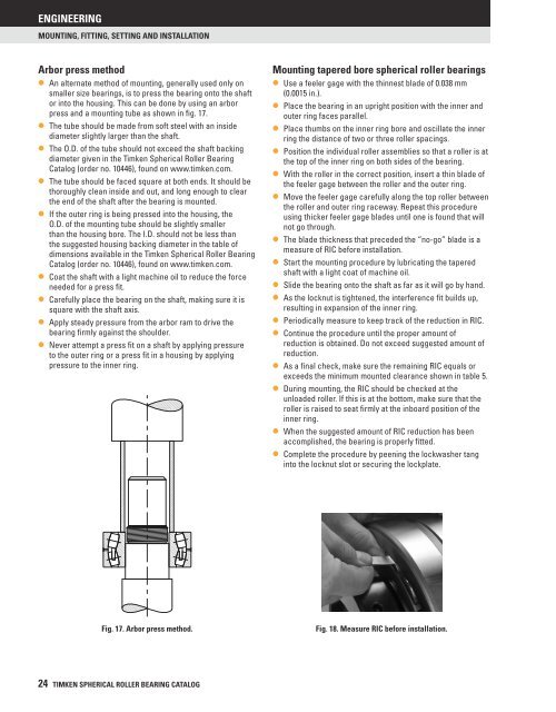 Timken Spherical Roller Bearing Catalog