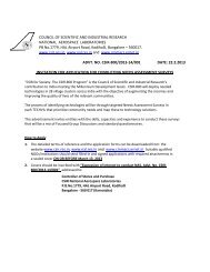 'NEEDS ASSESSMENT SURVEYS'. - National Aerospace ...