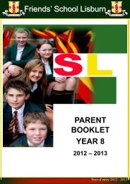 Copy of Year 8 Parents book final copy - Friends' School Lisburn