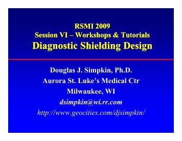 Simpkin - Radiation Shielding for Medical Instalations