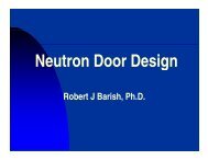 Neutron Door Design