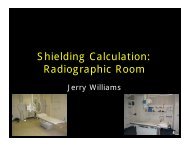 Shielding Calculation: Radiographic Room