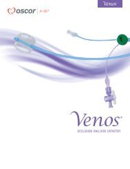 The Venos Â® Occlusion Balloon Catheter - Oscor.com