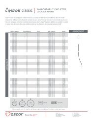 Angios Classic catheter specifications - Oscor.com