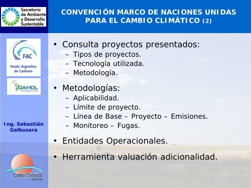 PresentaciÃ³n de la Oficina del MDL en Argentina - Tech4CDM