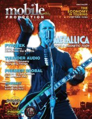 Metallica - World Magnetic Tour - Mobile Production Pro