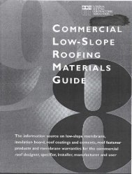 commercial low-slope roofing materials guide - National Roofing ...