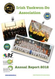 ITA Annual Report 2012 - Irish Taekwon-Do Association