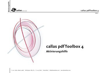 callas pdfToolbox 4 - Impressed