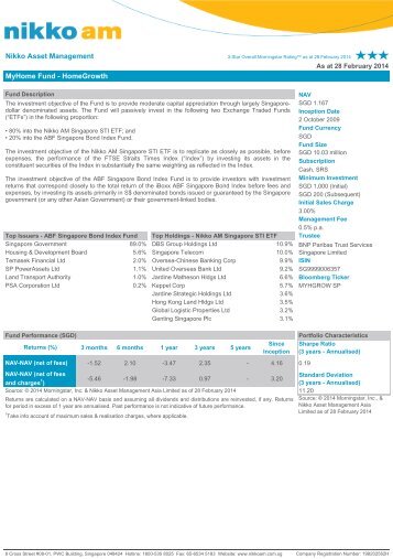 MyHome Fund - Nikko AM Asia Limited