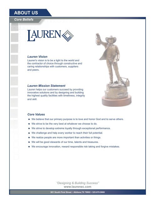 Special Metals Brochure - Lauren Engineers & Constructors