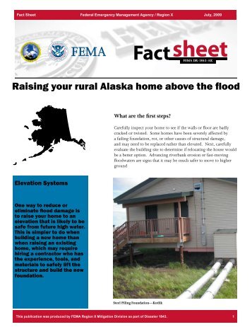 Rural Home Flood Elevation Fact Sheet - Alaska Division of ...