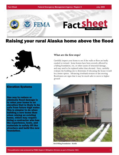 Rural Home Flood Elevation Fact Sheet - Alaska Division of ...