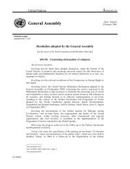 General Assembly resolution 60/150 - Religion and Law Consortium