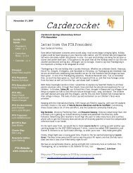 Carderocket - Carderock Springs PTA