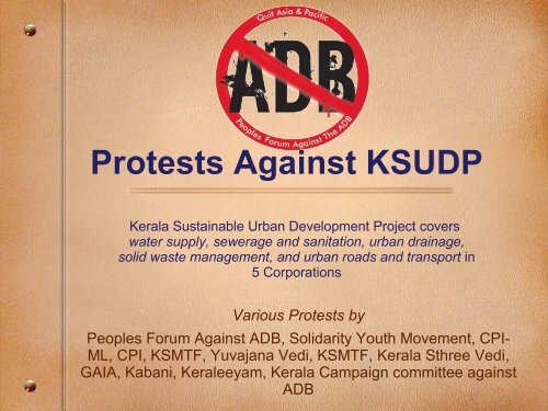 Protest Against ADB in Kerala - cadtm