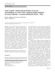 Atom transfer radical polymerizations of styrene and butadiene as ...