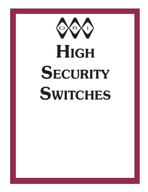 miniature overhead door switch set - Elvey Security Technology