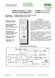 FTV924 aux. 20,4 - DSL electronic Â® GmbH