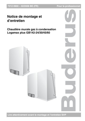 MWA Logamax plus GB142-24/30/45/60 - BE(FR)