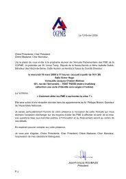INVITATION AMICALE PARLEMENTAIRE