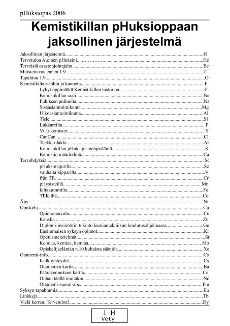 pHuksiopas 2006.pdf - Kemistikilta