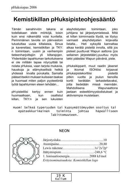 pHuksiopas 2006.pdf - Kemistikilta