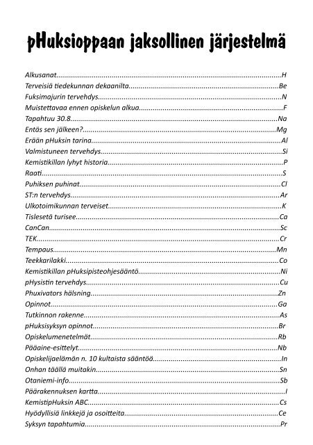 pHuksiopas 2010.pdf - Kemistikilta